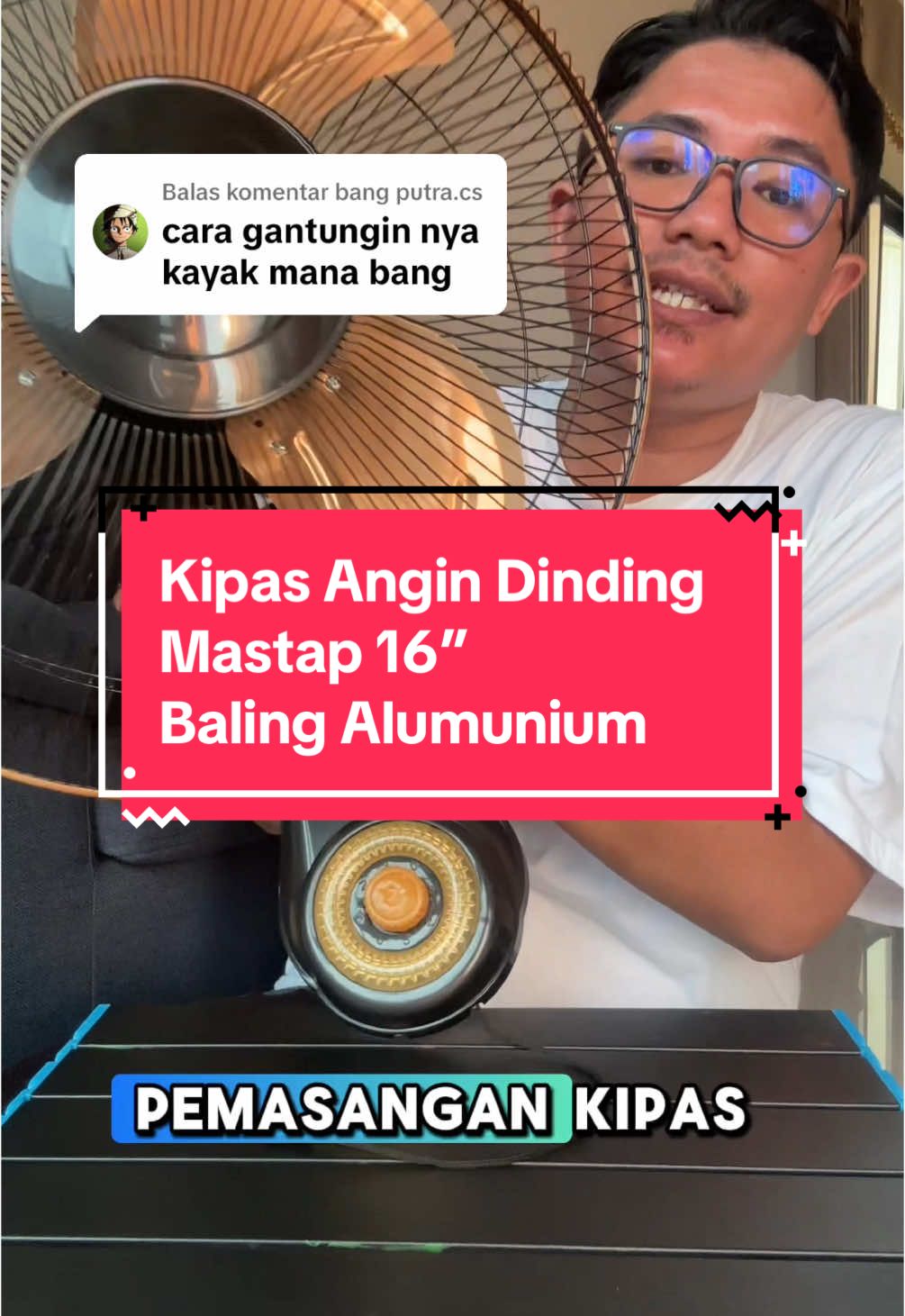 Membalas @bang putra.cs Pemasangan Kipas Angin Dinding Mastap dan fitur yang terdapat pada kipas angin dinding mastap #kipasangindinding #kipasdinding #jagoanvideotrending #cuantanpabatas #kipasanginmastap 