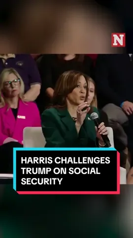 #KamalaHarris criticized #DonaldTrump's Social Security position after an independent report found his plans could accelerate the government agency's insolvency. Harris said that Trump's agenda would cause Social Security to run out in six years. #news #newsweek #politics #election2024 #socialsecurity 