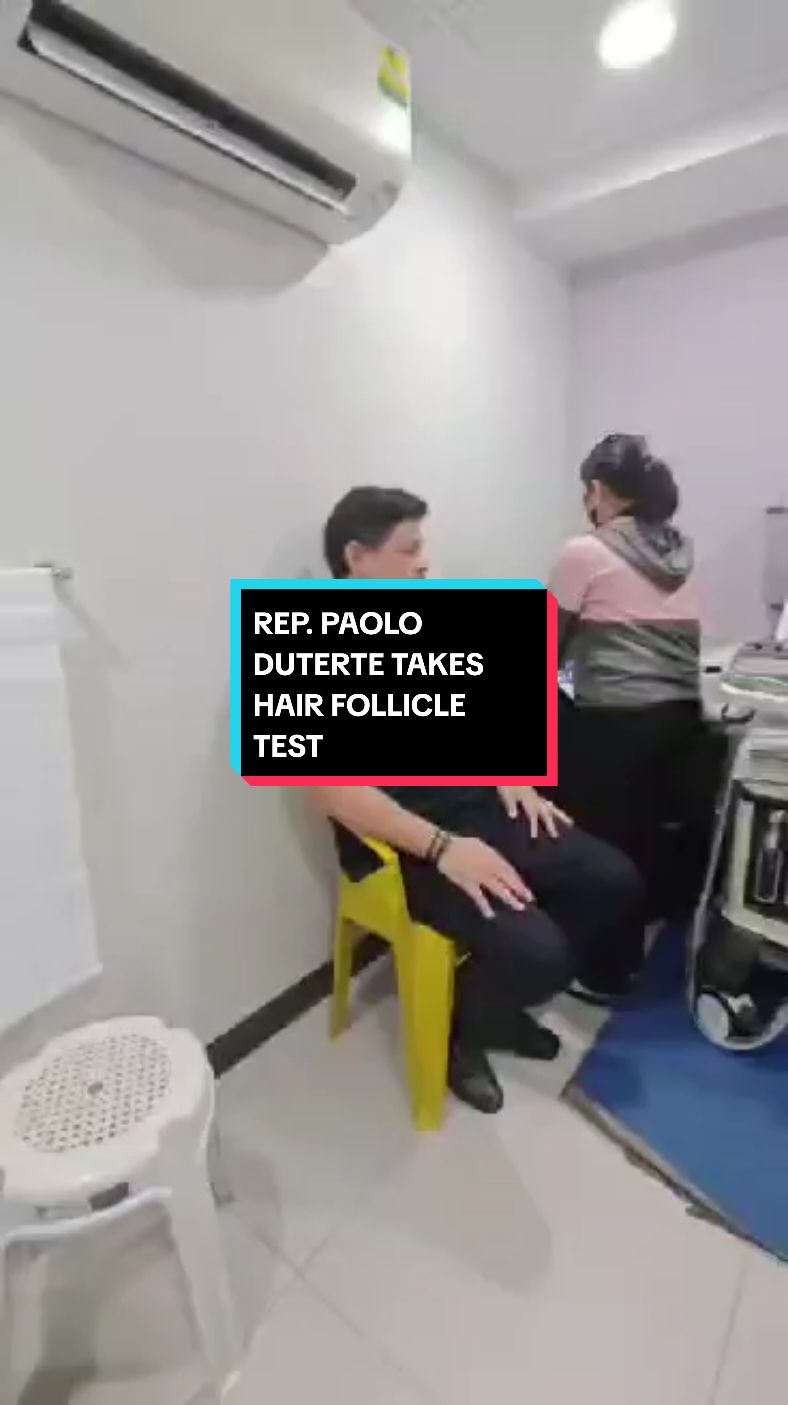 REP. PAOLO #DUTERTE TAKES HAIR FOLLICLE TEST, CHALLENGES MIGS #NOGRALES TO DO THE SAME Rep. Paolo 