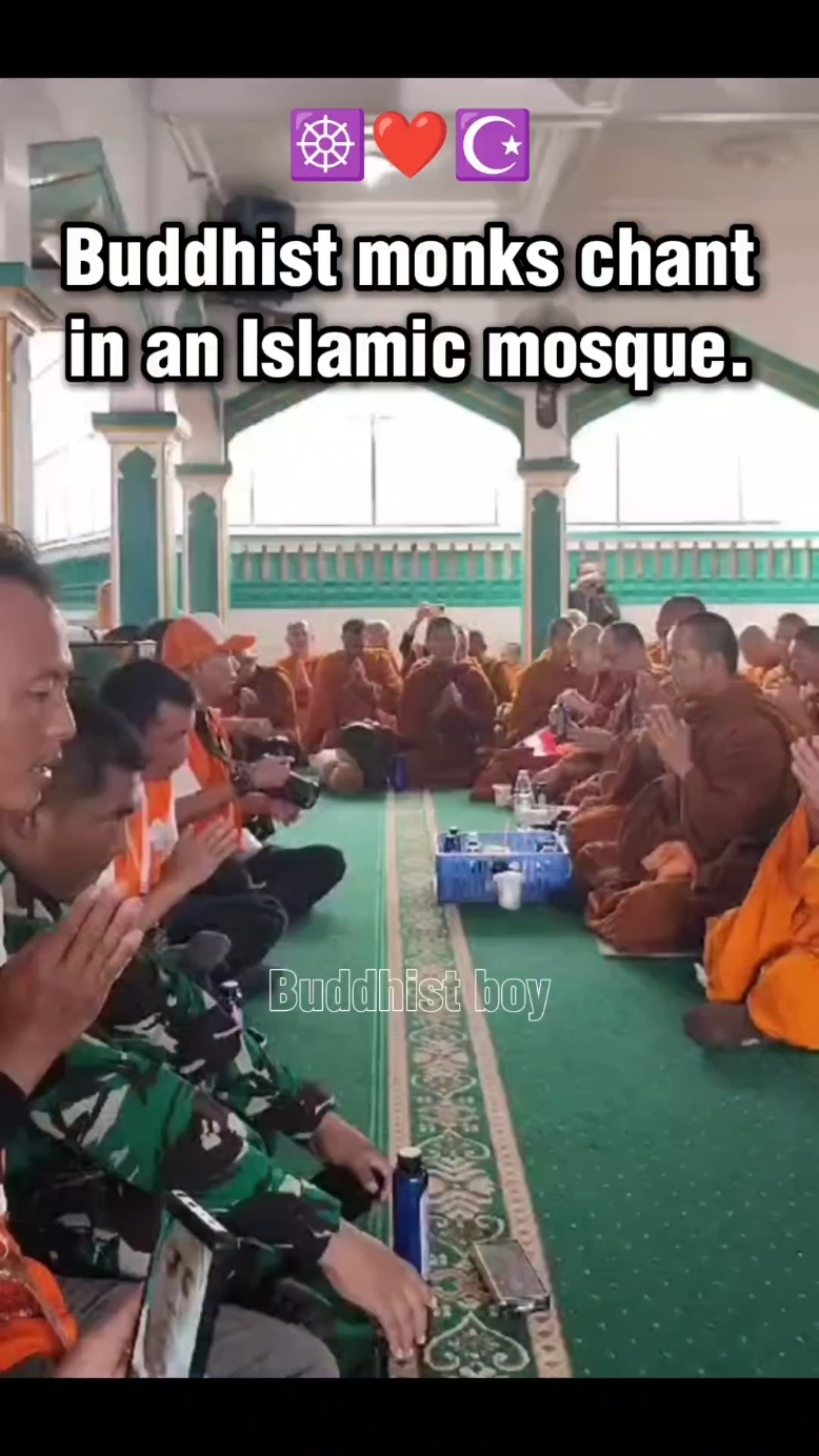 Respect all Religions ☸️❤️☪️ #buddhism #islam #foryou #religion #buddha 