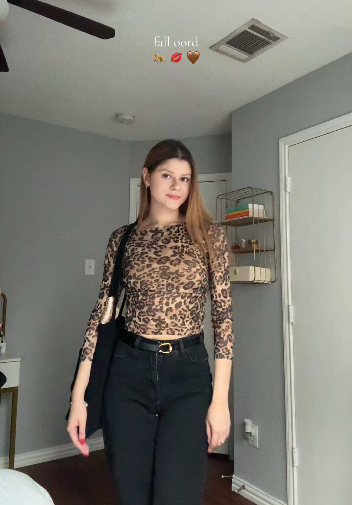 leopard has been IT for fall #fyp #OOTD #fallootd #ootdinspo