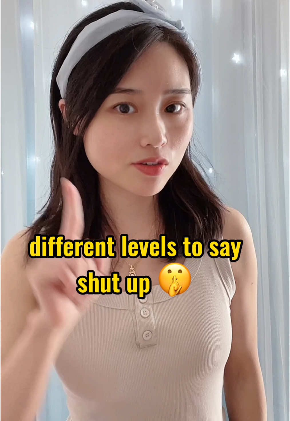 Different levels to say “shut up”#mandarin #foryou #china #fyp #chinese #language #LearnOnTikTok 