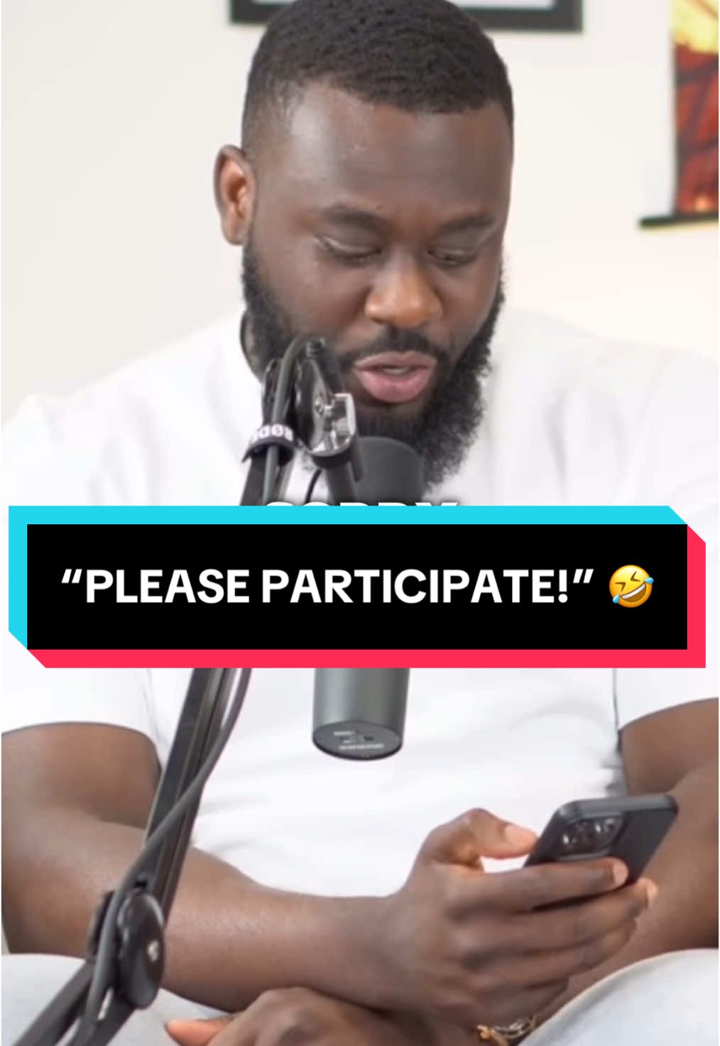 “PLEASE PARTICIPATE!” 🤣 #shxtsngigs #funny #podcasts #shxtsngigsclips 