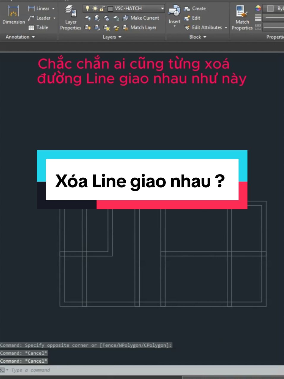 Ngày xưa tôi là tôi toàn Trim thôi. #xuhuongtiktok #autocad #xaydung #kysuxaydung 