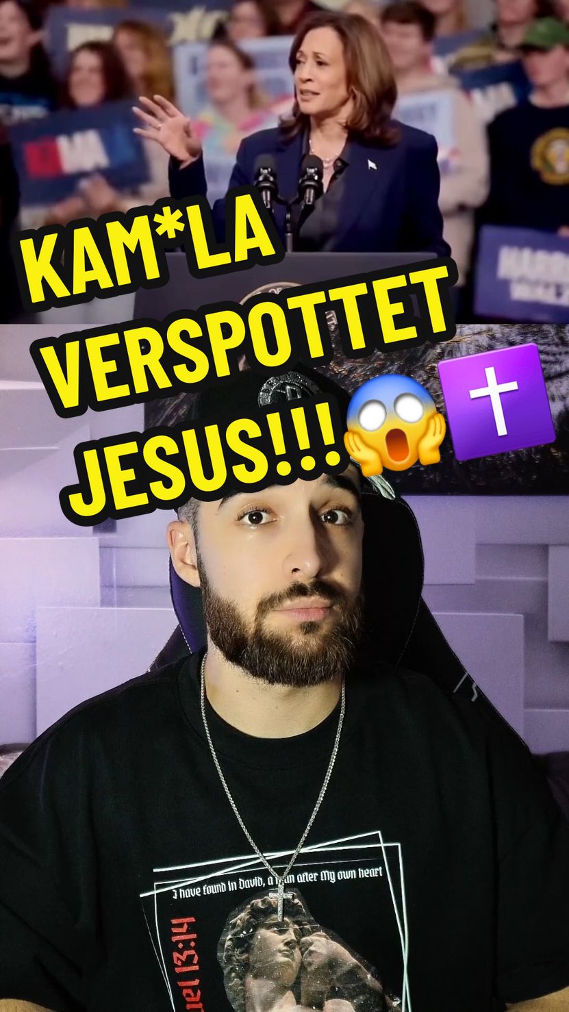 KAM*LA H. verspottet JESUS!😱✝️ Folgt uns für mehr!📢💯🙏🏽  #jesus #bibel #glaube #gott #christentum #islam #koran #religion 