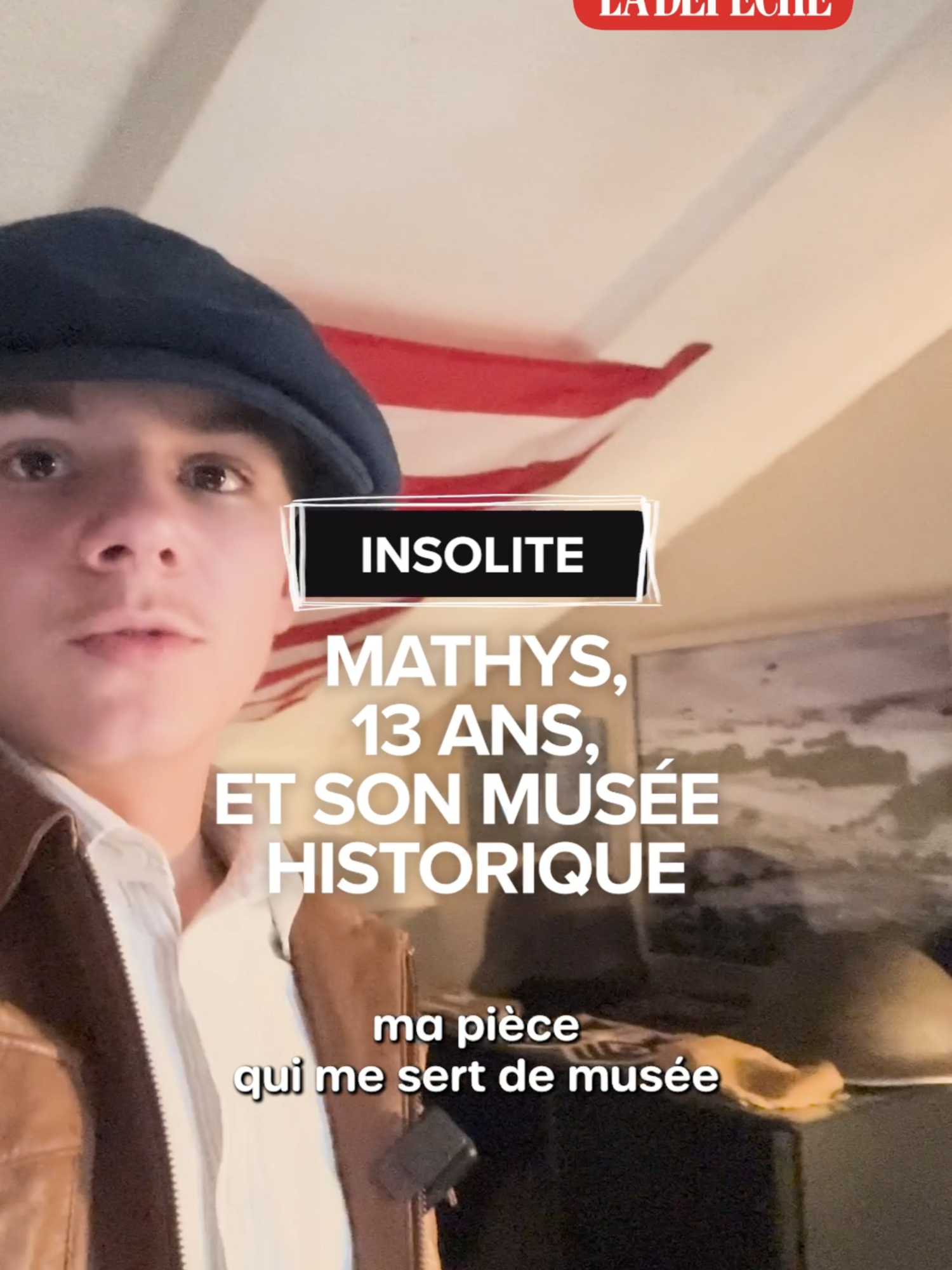 Mathys, 13 ans, passionné par l’histoire des deux guerres mondiales Son idole ? Le général de Gaulle. Depuis ses 6 ans, ce jeune Ariégeois voue un véritable culte à l'Histoire de France et il a transformé le grenier de ses grands-parents... en musée. #Histoire #DeGaulle #Guerre