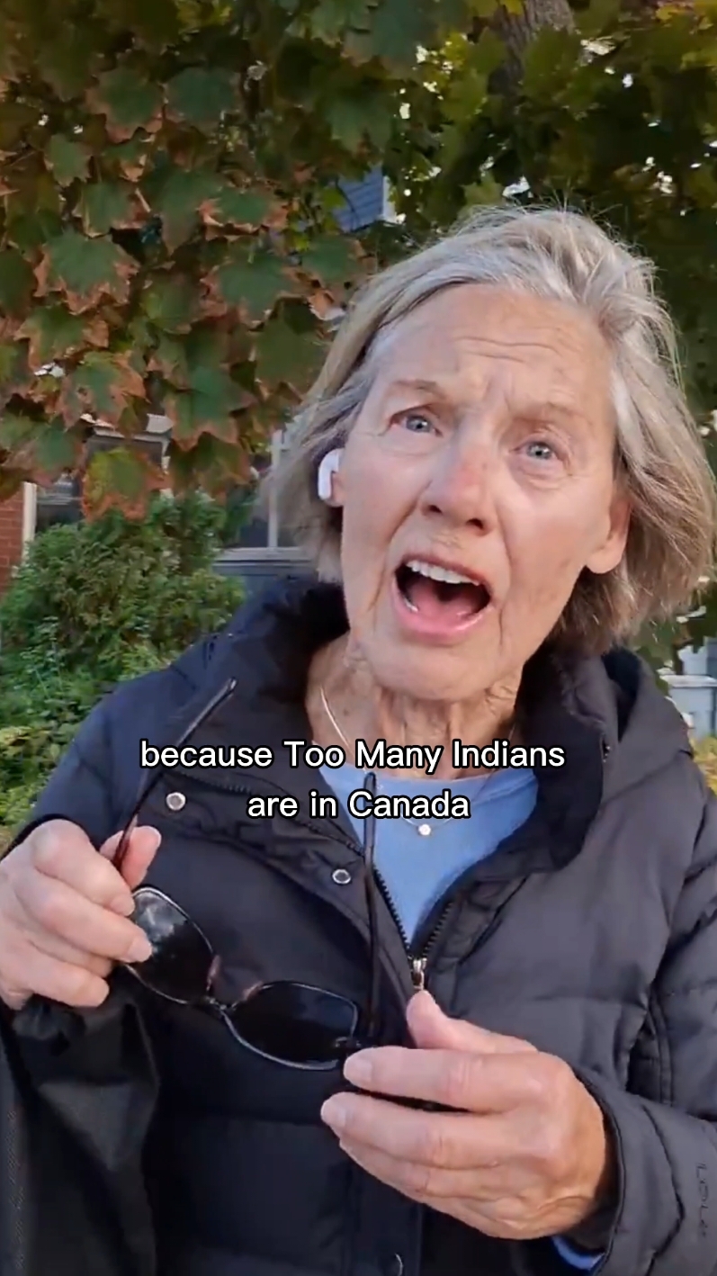 Too many too many too many too many 🤓 follow if you're feeling this !  In the original video, the guy getting yelled at goes on to speak perfect English AND French, and when he starts speaking in French the lady shuts up and leaves because she can't speak it. There's ways to address problems and then there is this lady lol.  Welcome to Canada.  #canada #Indian #Ontario 