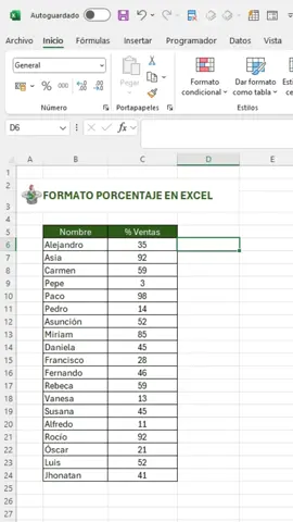 Formato de porcentajes en excel #excel #office #tutorial