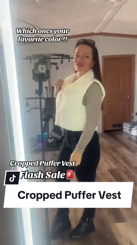 I’m loving this cropped puffer vest! Great price point too!!! #puffervest #vest #pufferjacket #croppedvest #croppedpuffervest #falldealsforyou #tiktokshopblackfriday #tiktokshopcybermonday #christmasgiftideas 