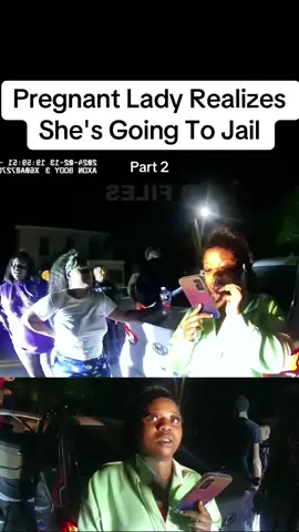 Pregnant Lady Realizes She's Going To Jail