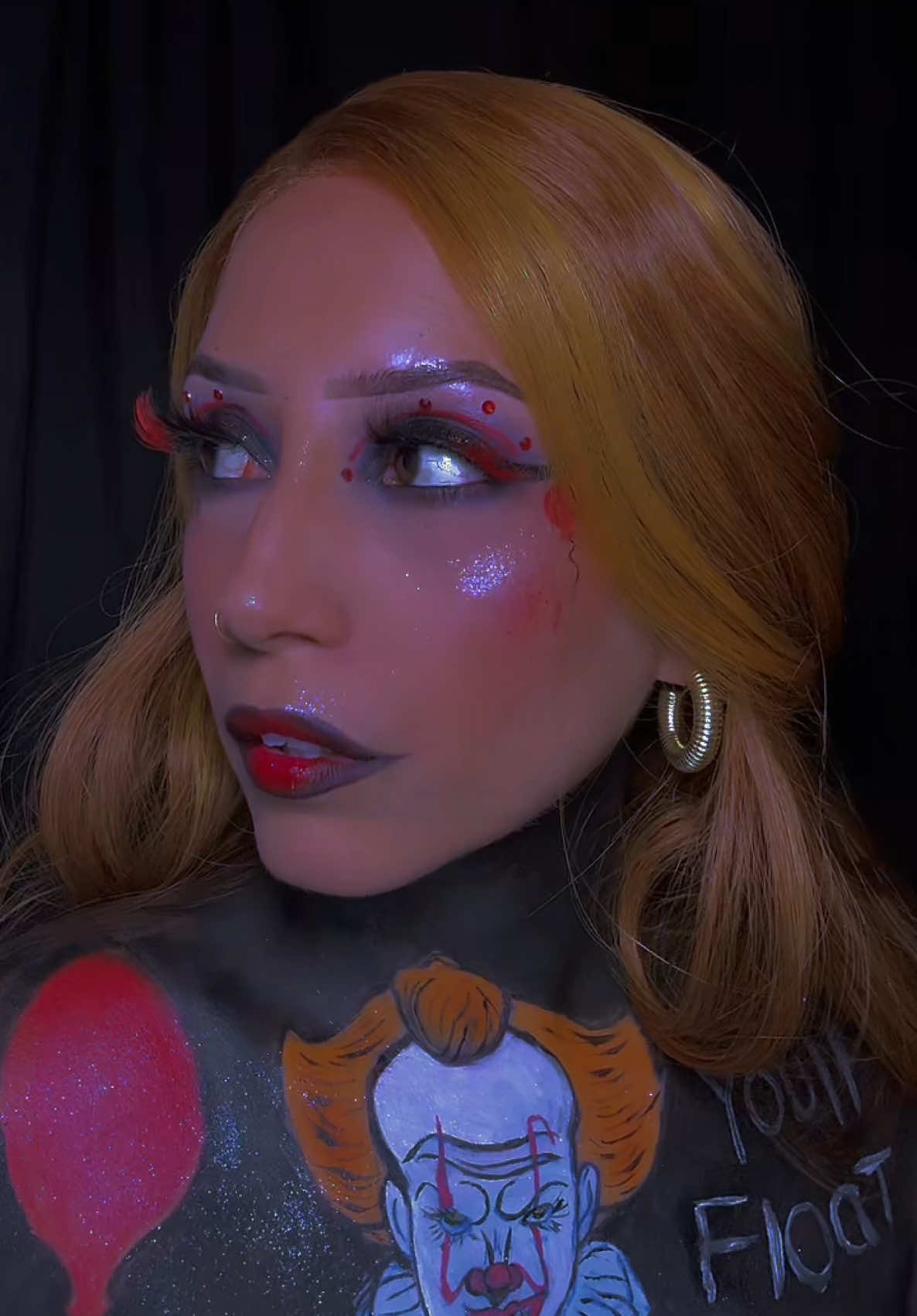 Dirty little secret #pennywisemakeup #pennywisecosplay #youllfloattoo #princessjasminemua 