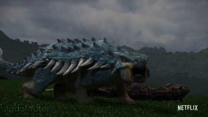 mano a bolota aparecendo do nada e derrubando o touro foi muito lindo de ver, ela e o Ben dupla perfeita #capcut_edit #campcretaceous #jurassicworld #acampamentojurassico #dinosaur #dinosaurios #bolota #ankylosaurus 