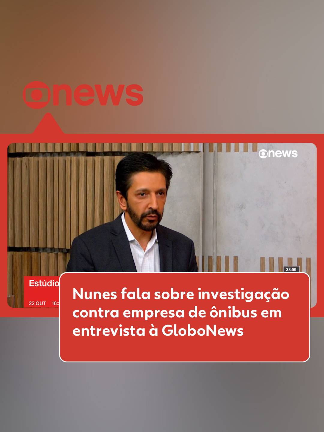 Eleições 2024 - A GloboNews realizou uma sabatina com o candidato à Prefeitura de São Paulo Ricardo Nunes (MDB). Participaram os jornalistas Andreia Sadi, Octavio Guedes e Monica Waldvogel. Em entrevista, o candidato Ricardo Nunes (MDB) falou sobre a investigação contra empresa de ônibus. Veja a entrevista completa no #g1. #g1eleições2024 #sp #sãopaulo #tiktoknotícias