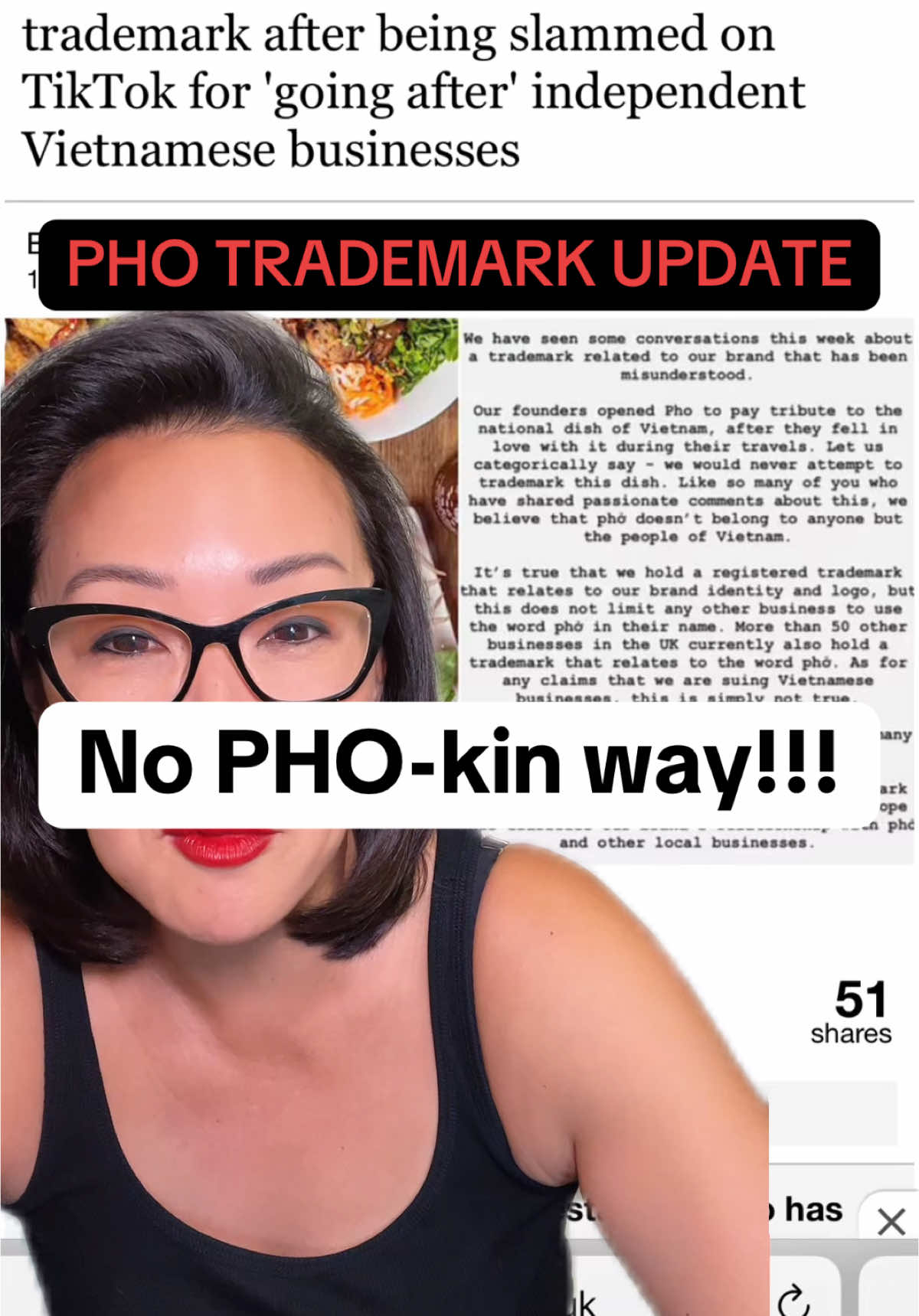 This was a great, albiet long overdue, win. Great work @YEN! And although  I don’t want to praise you for simply undoing what should have never been done, I want do recognize that you finally did the right thing @Pho #pho #phorestaurant #dotherightthing 