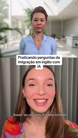 Praticando perguntas frequentes da imigracao com Praktika A.I ✨ link na bio
