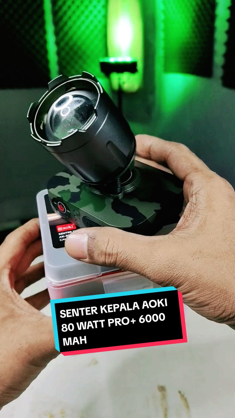 SENTER KEPALA AOKI AK3651A 80 WATT PRO+ 1500 LUMEN 6000 MAH ‼️ #senterkepala #sentersuperterang #wibgajian #joelkriwil #joelkriwiltv #senteraoki #senteraoki80watt 