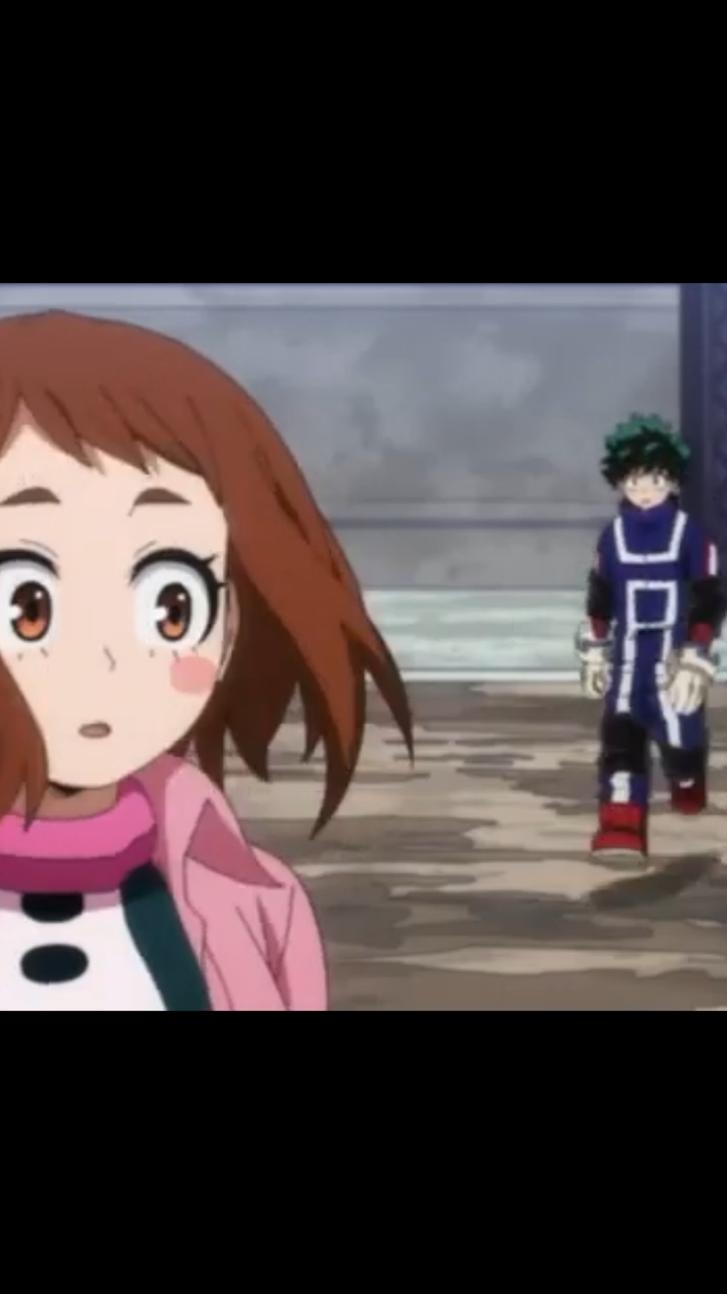 ochako hadn't spoken to him in like a day and he was already following her around the school 😂 #izuocha #mha 