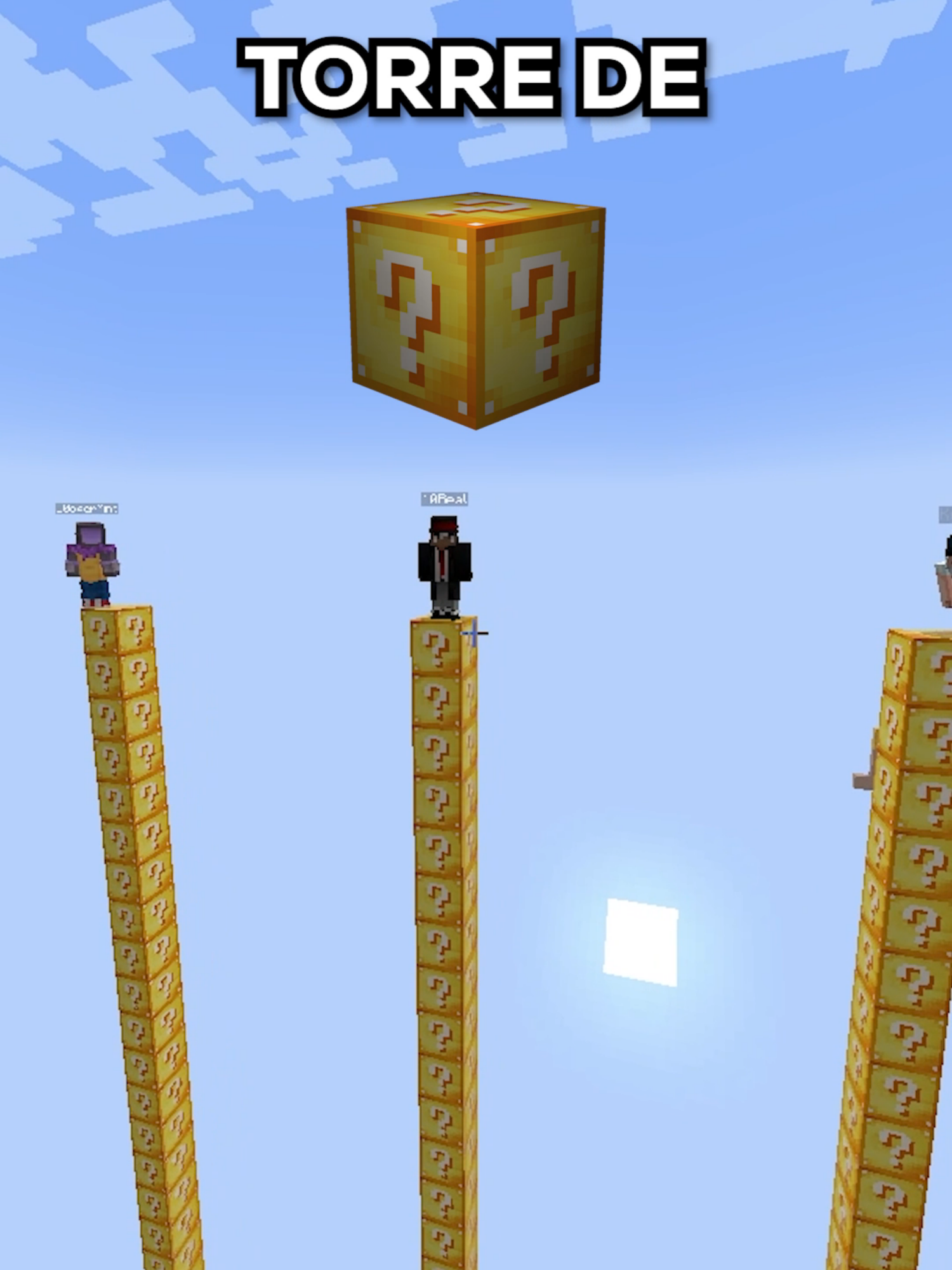 TORRE de LUCKY block no MINECRAFT! #Minecraft