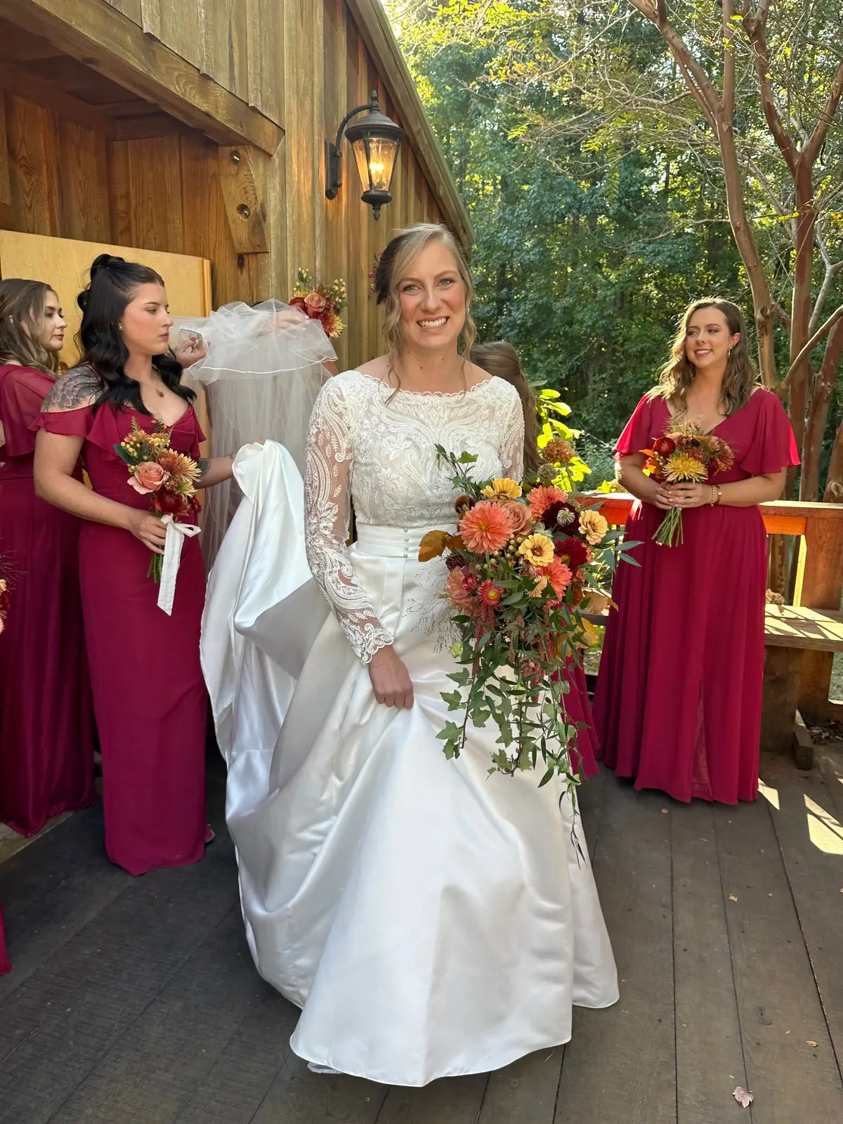 What a celebration! The old red bar truck was a unique attraction for the big day!