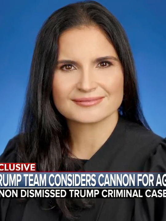 EXCLUSIVE: The federal judge who dismissed former Pres. Trump's classified documents case in July is included on a list of proposed candidates for attorney general, sources say. Judge Aileen Cannon's name appears on a document reviewed by ABC News titled "Transition Planning: Legal Principals," which lists potential staffing for the White House counsel's office, the Department of Justice, the FBI, and U.S. attorneys' offices, as well as proposed candidates for the top legal positions within multiple government agencies, should Trump be reelected. Jon Karl reports.