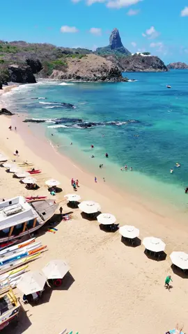 Praia do Porto #djimini4pro #dji #drone #fernandodenoronha #trip #travel #paradise #noronha 