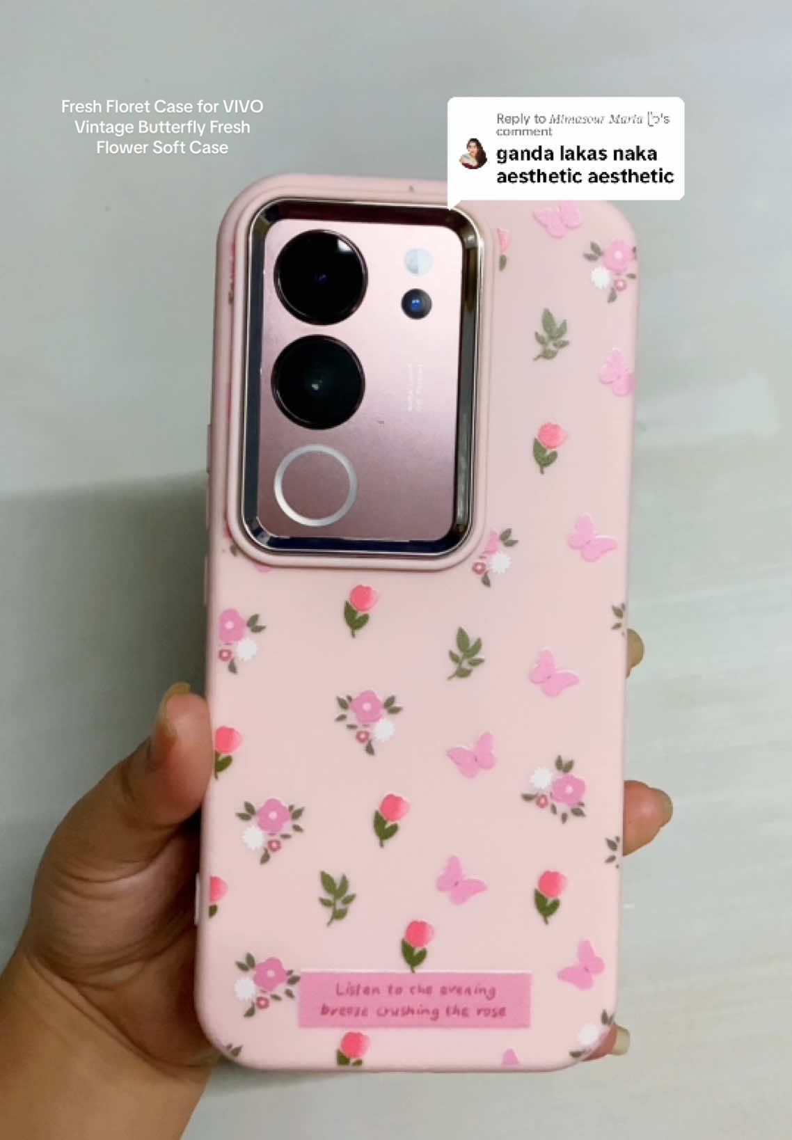 Replying to @𝑀𝑖𝑚𝑎𝑠𝑜𝑢𝑟 𝑀𝑎𝑟𝑖𝑎 ᥫᩣ  Fresh Floret Case for VIVO Vintage Butterfly Fresh Flower Soft Case  #couqetteaesthetic #case #caserecommendation #caseforandroid #affiliatemarketing #fyp 