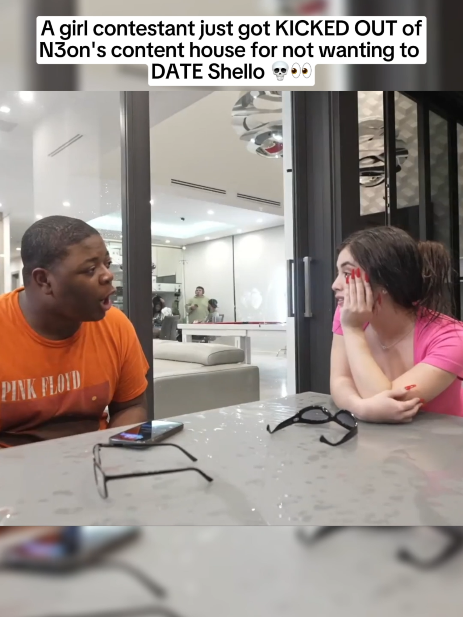 A girl contestant just got KICKED OUT of N3on's content house for not wanting to DATE Shello 💀👀 #n3on #n3onclips #viral #fyp