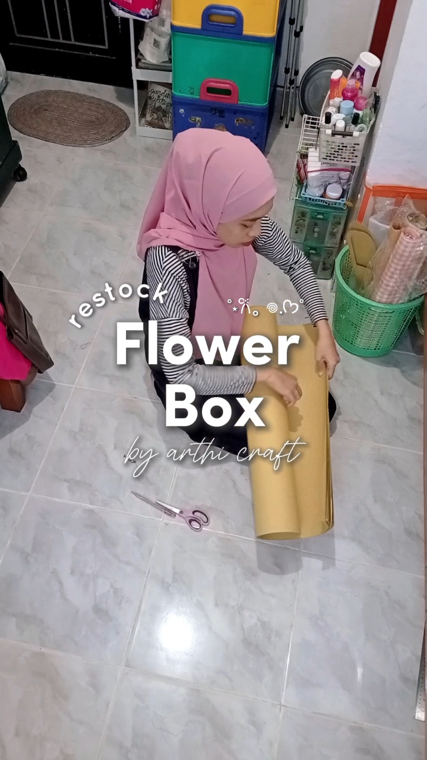 Restock Flower Box | beli bunga kawat bulu pot ditambah flower box kaya gini pasti jadi tambah special ga sih 😆 #pekanbaru #DIY #craft 