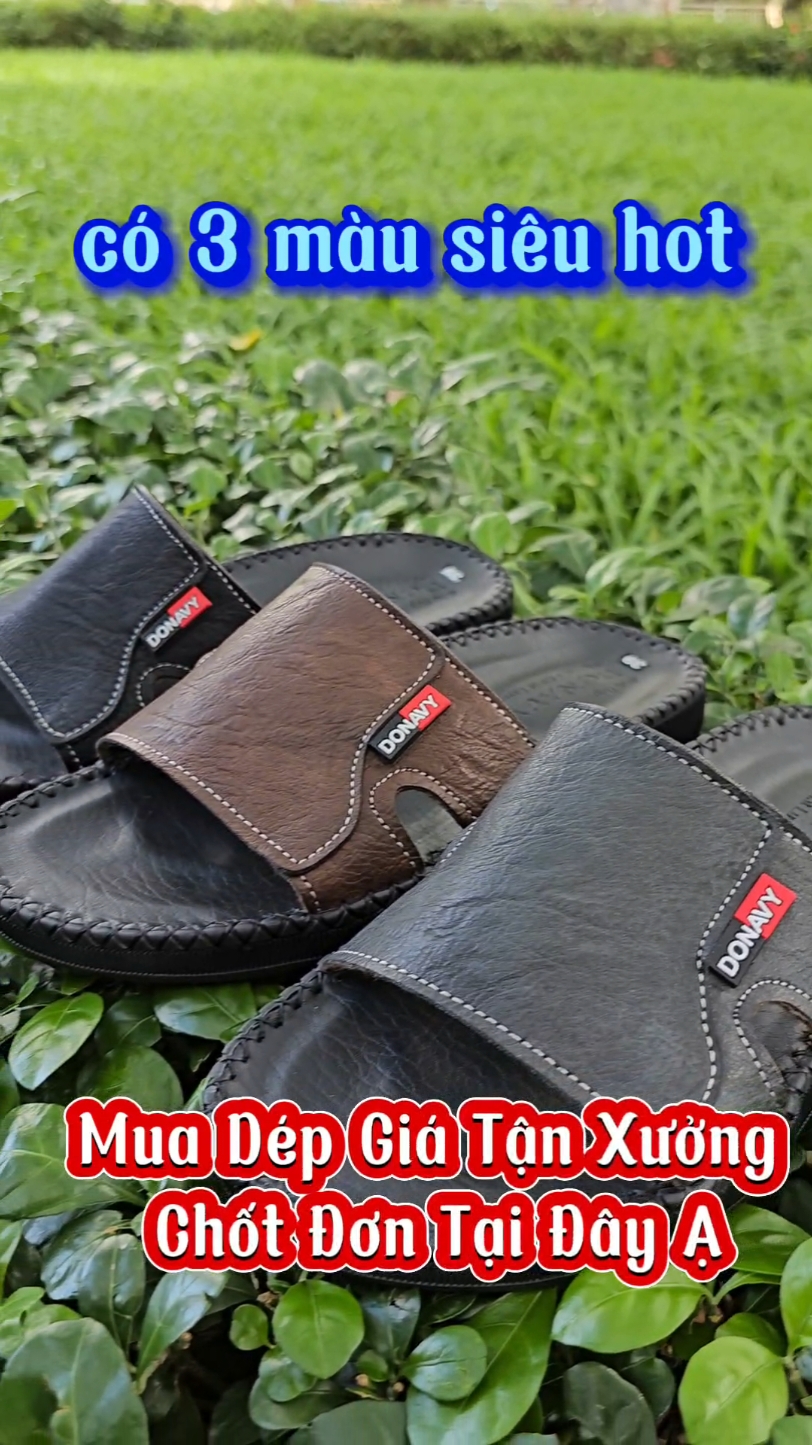 💥 SIÊU SALE DÉP DA 💥 Dép Nam Da , Êm , Bền , Rẻ thì cứ ghé shop Donavy nha các anh ơi #donavy #depnam #trendy #fasshion #xuhuong #fyp #phoido #le #backtoschool 