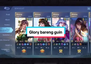Pamer history dulu ah 😋 #guinevere #mlbb #winstreak #fyp 