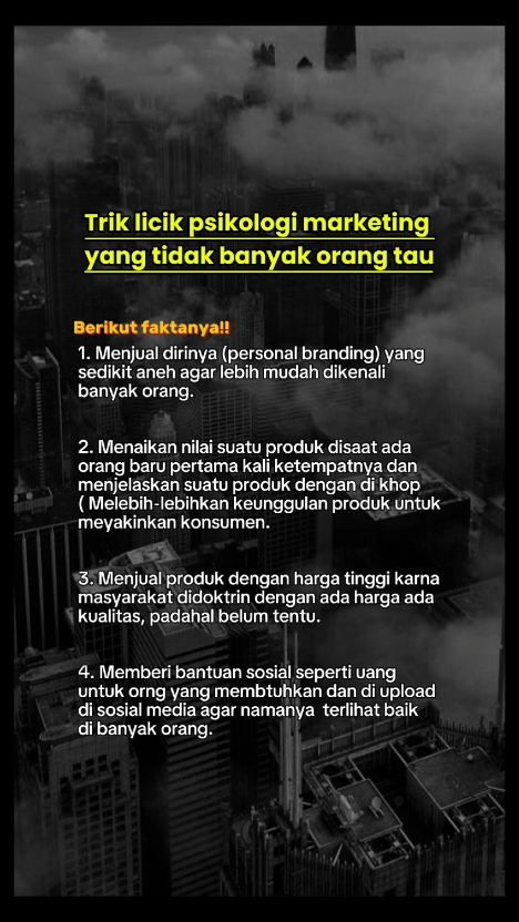 #trikmarketing #sisigelap #psikologi #manipulasi 