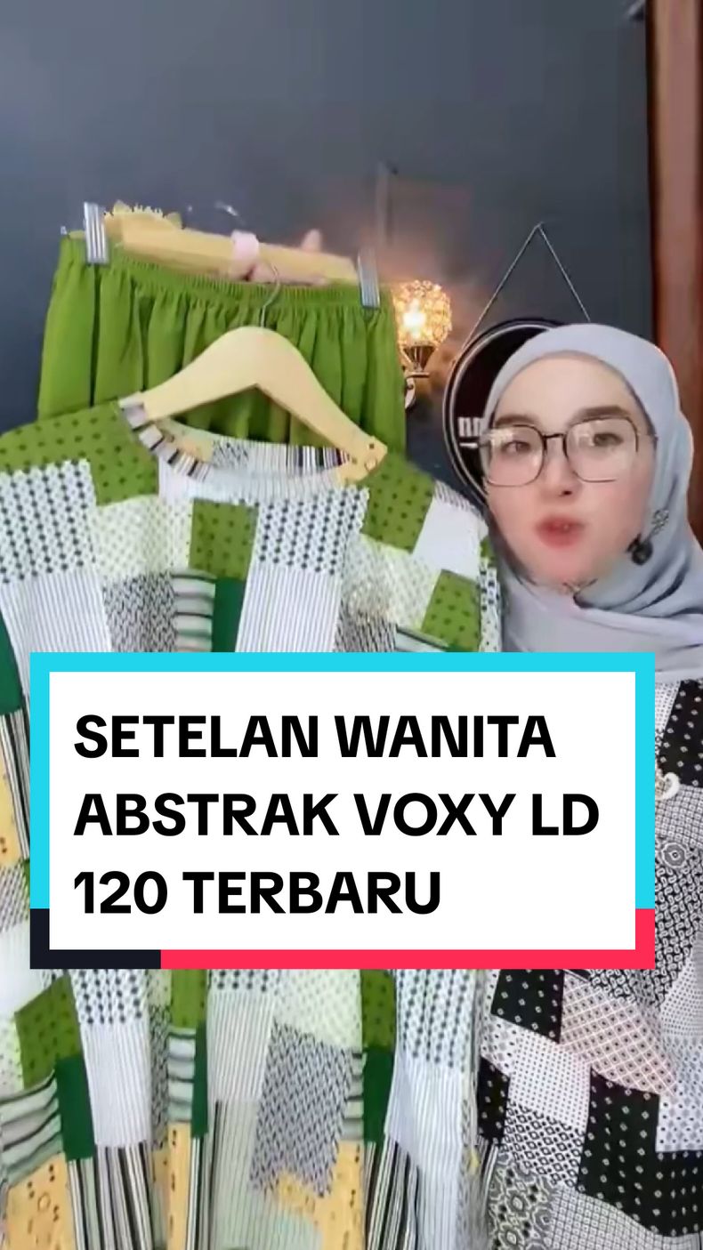 SETELAN WANITA ABSTRAK VOXY LD 120 TERBARU Celana Kulot #onesetwanita #onesetpremium #onesetkekinian 