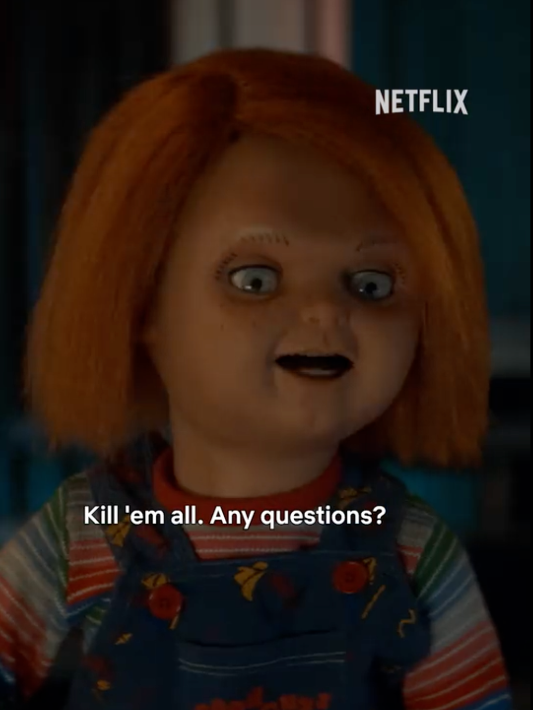 This many Chuckys should be terrifying but why are they also kind of adorable 🤏🤏🤏  #Chucky #Horror #Netflix