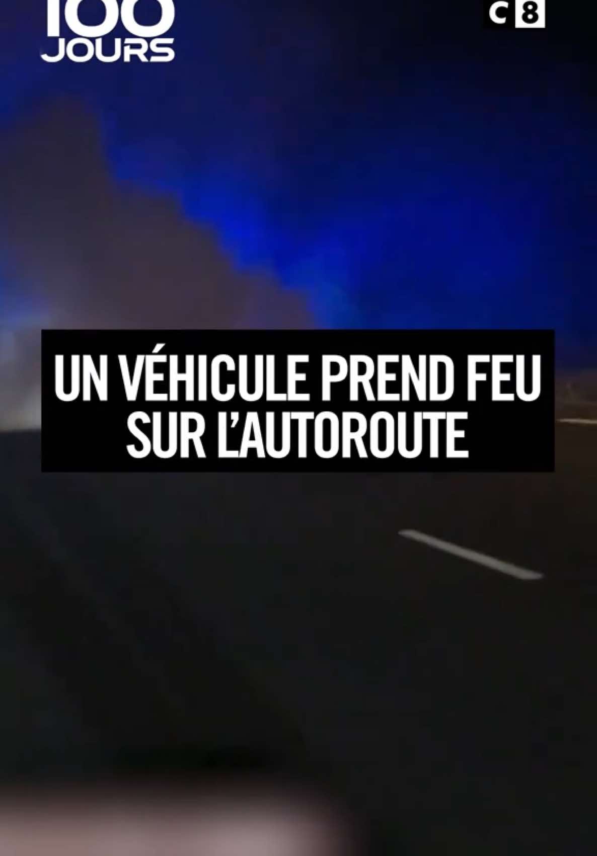 Alors qu'ils partaient en vacances, la voiture d'un couple prend soudainement feu sur l'autoroute ! #100JoursAvecLesGendarmes, ce samedi, à 21h20 sur C8 !