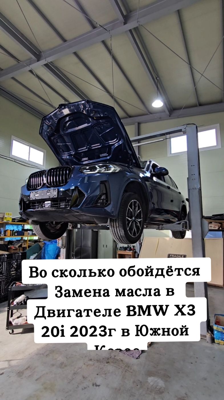 #BMW #BMWX3 #заменамасла #цена #корея 