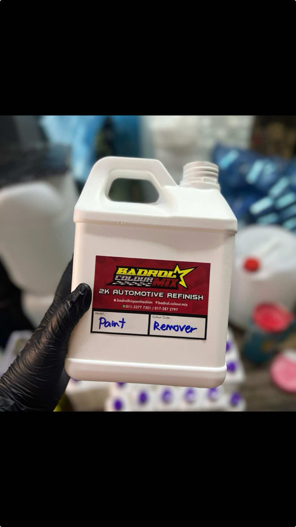 paint remover padu , mudahkan kerja repaint korang guna penanggal cat badrolcolourmix