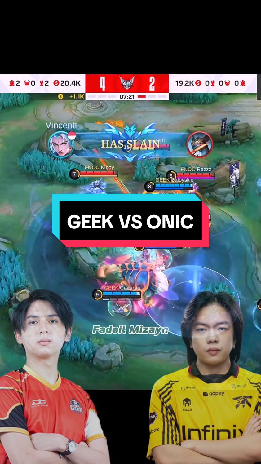 Geek Fam vs Fnatic Onic Game 2 MPL ID S14 Playoffs D1 #WeOwnThis #MLBB #MobileLegendsBangbang #MPLIDS14 #onic #geek 