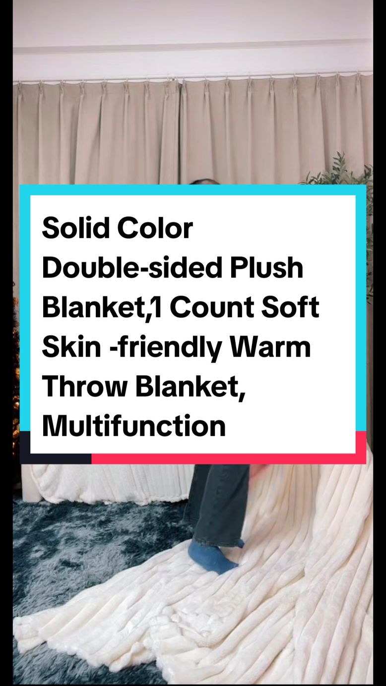 Solid Color Double-sided Plush Blanket,1 Count Soft Skin -friendly Warm Throw Blanket, Multifunctional Blanket Home Office Camping Car Travel  #solid #colors #double #sided #plush #blanket #soft #skinfriendly #warm #throw #multifunction #homedecor #office #camping #travel #TikTokShop #tiktokmademebuyit 