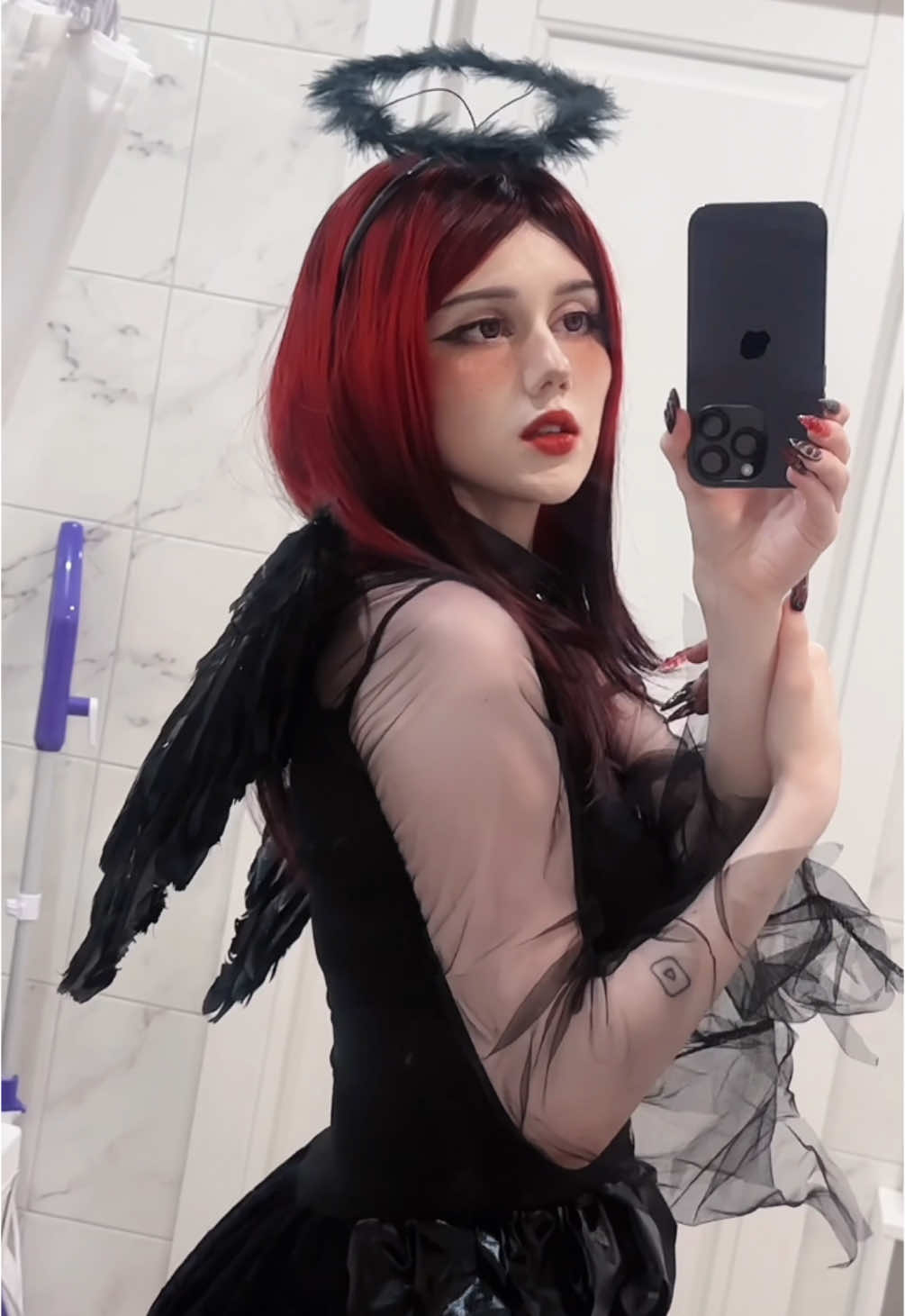 Dark Angel Cosplay 🖤 Costume: @rolecosplaycostume  - My YouTube: Lei Chan 🌙 #cosplaygirl #animegirl #cosplayer  #fyp #anime #cosplay #goth #gothic #alt #alternative #alternativefashion #alternativegirl #egirl #egirls 