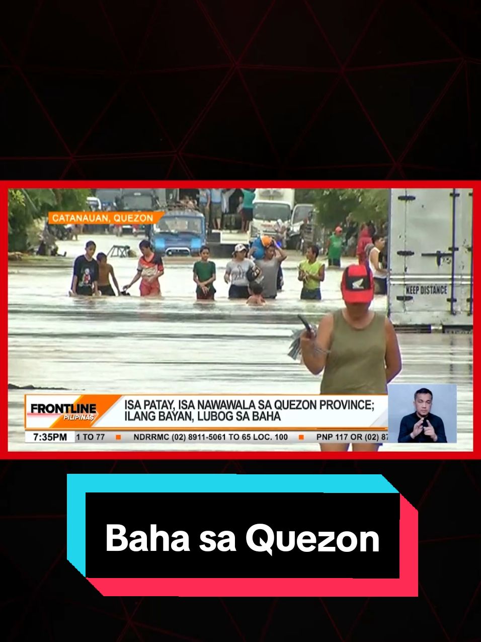 Patay ang isa habang isa pang indibidwal ang nawawala sa Quezon province. Maraming bayan din ang nalubog sa baha. #FrontlinePilipinas #News5 #BreakingNewsPH 