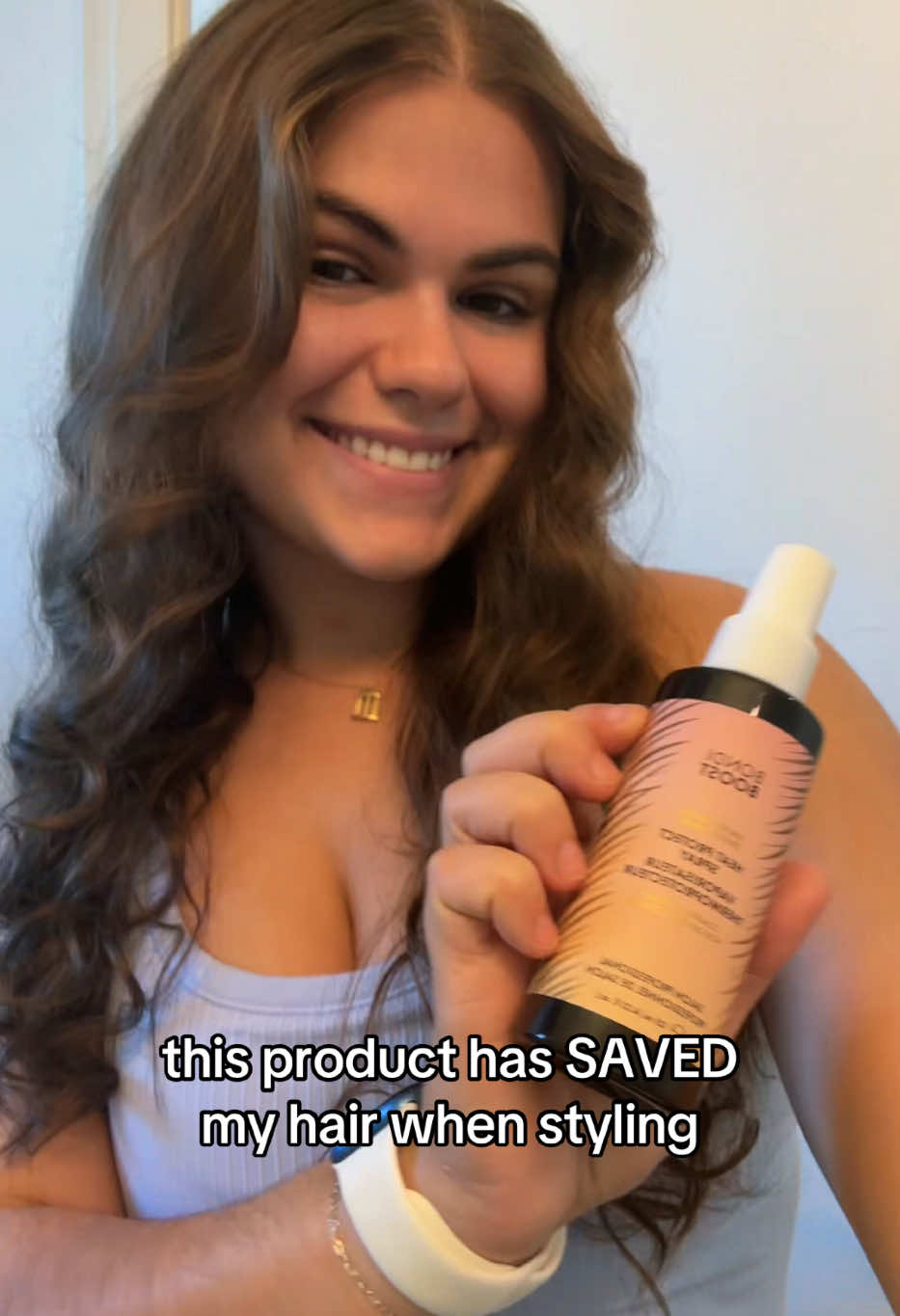 bondi boost has SAVED my hair - this product is by far the best heat protectant and smells amazing! @BondiBoost #bondiboost 