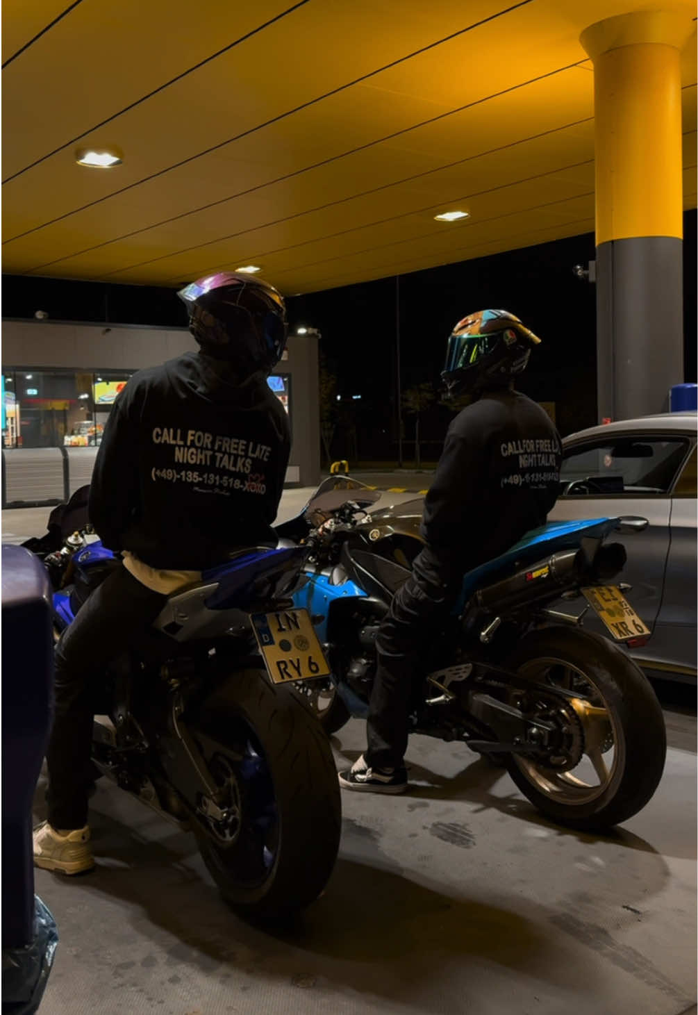 if you‘re with me, it’s not an option ✨ @C.P. Richarz 🎥 #bikerboys #motorcycle #nightride 