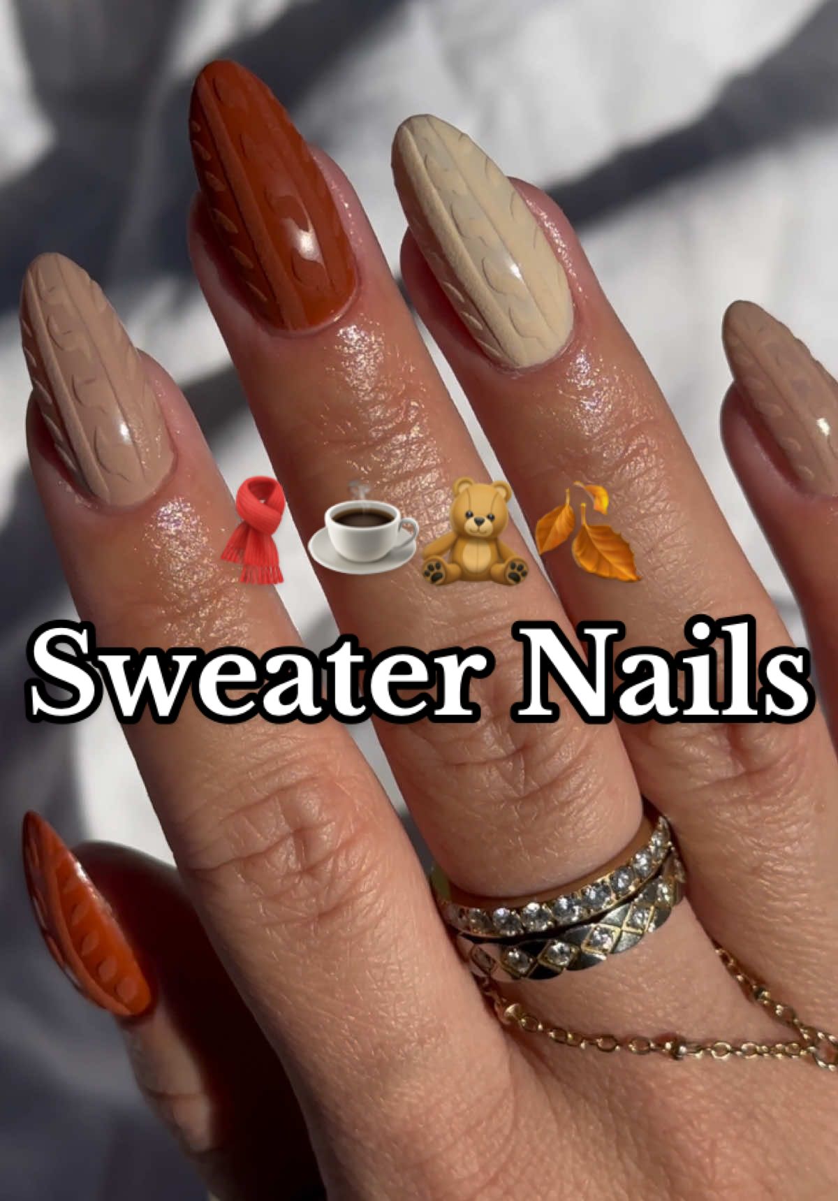 3D Sweater Nails 🧣☕️🧸🍂 #sweaternails #3dnails #holidaynails #christmasnails #fallnails #nailboo #nailboonails #nails #dippowder #dippowdernails #dipnails #nailinspo #nailart ##diynails #diymanicure #naturalnails #nailhack #paintingnails #fyp #fypage #foryou #fy #nailtech #begginernailtech #nailsalon #cutenails #viral #fallnails #fallnailinspo #fallnailart 