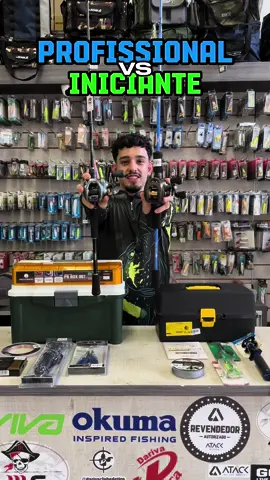 Kits carretilhas Profissional vs iniciantes  #pescaria #trend #carretilha #fishing 