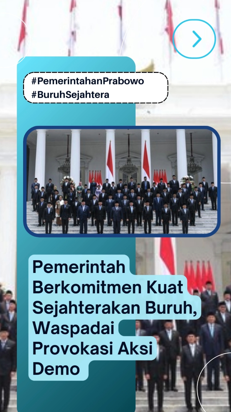 Jangan terprovokasi dengan rencana demo buruh 24 Oktober 2024. #fyp #demo #demoburuh #aksidemo #buruhsejahtera #tolakprovokasi #pemerintahan #prabowo 