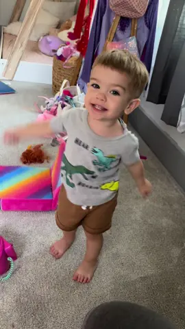 He just does everything his sister does 😂