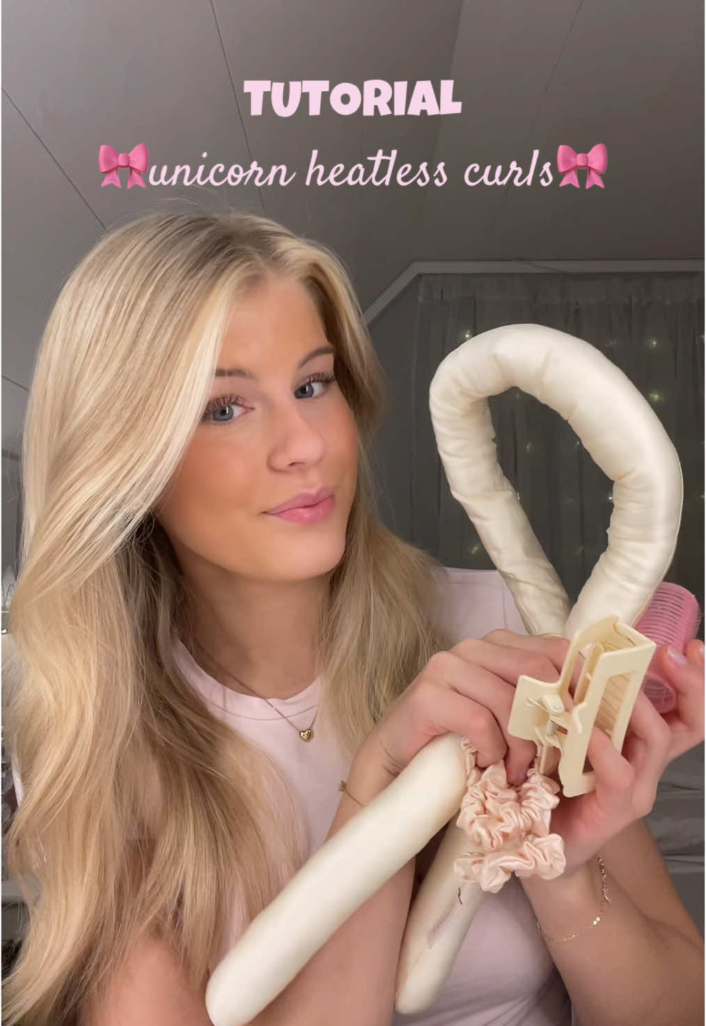 Full tutorial on unicorn heatless curls🎀✨🫶🏻 #heatlesscurls #heatlesscurlstutorial #unicornheatlesscurls #heatlesshair #hairtok #hair #foryou #foru #fördig #viral #fyp #viraltiktokvideo @LENOITES 