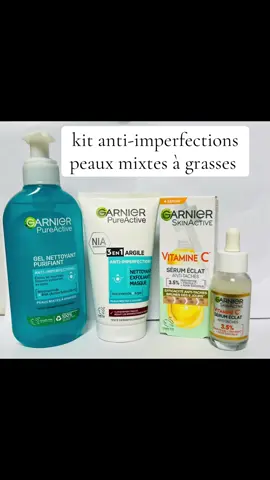 PROMO pour le kit complet 23.500f au lieu de 26.000f❌          Prix par article :                                Gel nettoyant 8000f                            Masque 3en1 8000f.                           Sérum anti-taches 10.000f #pourtoi #viralvideos #skincare #garnier #diomayemoysonko #vitaminec 