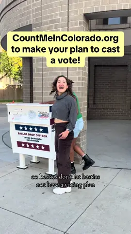 Voter Service and Polling Centers and Drop Boxes are open! Visit JustVoteColorado.org to find a VSPC or drop box nearest you and make a plan to cast your vote!!🤠🗳️  #ElectionDay #coloradopolitics #gotv #localelections #downballot #colorado #beavoter 