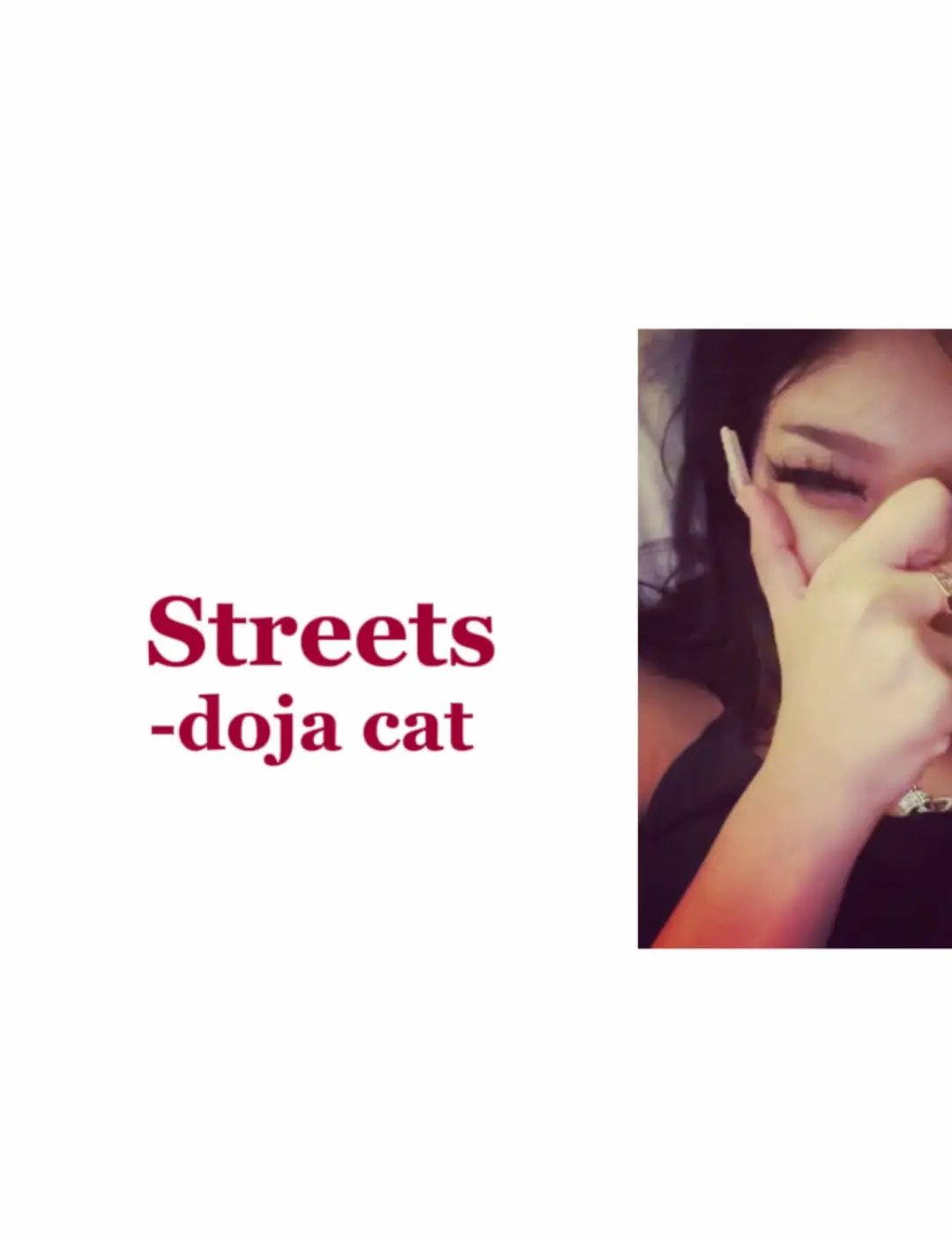 #dojacat #streets #streetsdojacat #xyzbca #songs #songlyrics #fypppppppppppppp 